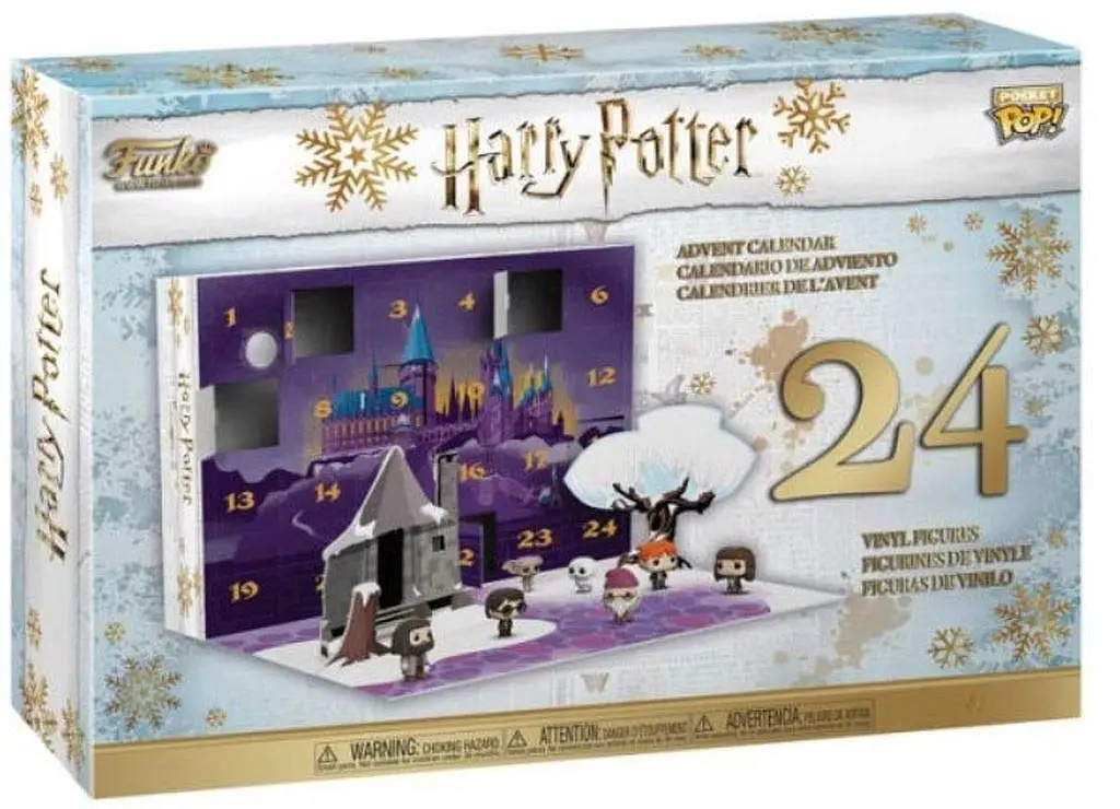 Ограниченная серия FUNKO POCKET POP официальный Гарри Поттер праздник Адвент календарь с 24 виниловыми фигурками коллекция