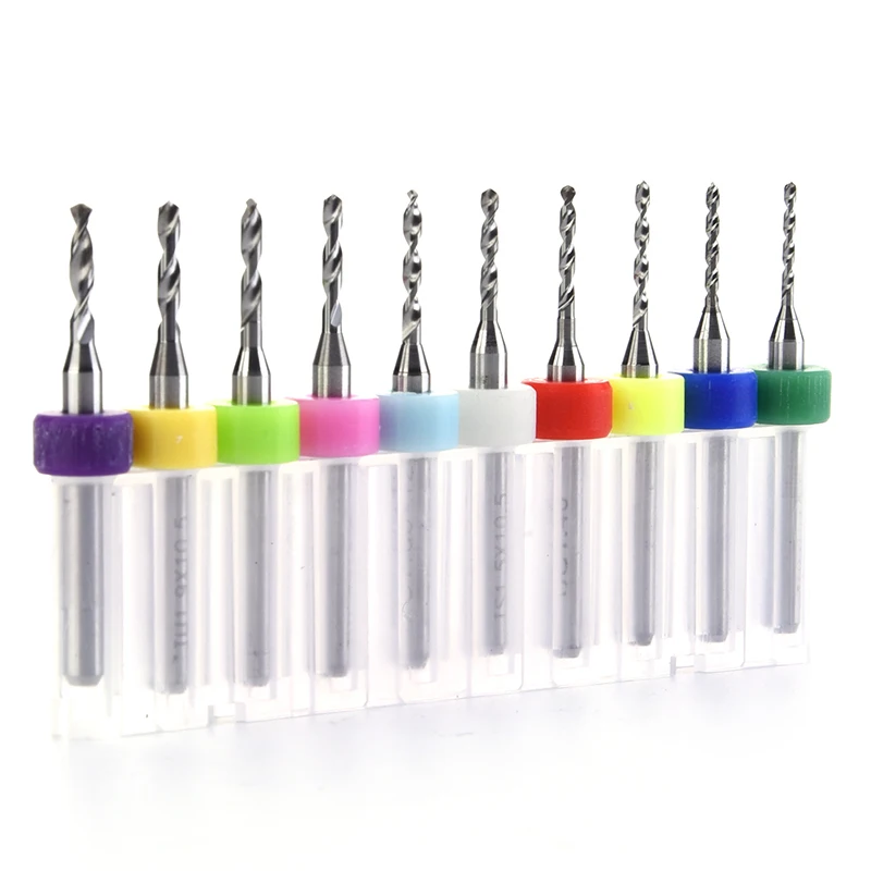

Metal Drill Bit 1.1-2.0mm Pcb Exercise Cnc Router Bit Wood Drilling Tungsten Carbide Mini Hand Drill 10pcs Engraving Drill Set