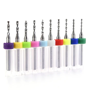 

Metal Drill Bit 1.1-2.0mm Pcb Exercise Cnc Router Bit Wood Drilling Tungsten Carbide Mini Hand Drill 10pcs Engraving Drill Set