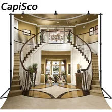 Capisco individua 클래식 장식 홀 및 계단 사진 배경 실내 웨딩 사진 배경 스튜디오 얇은 비닐(China)