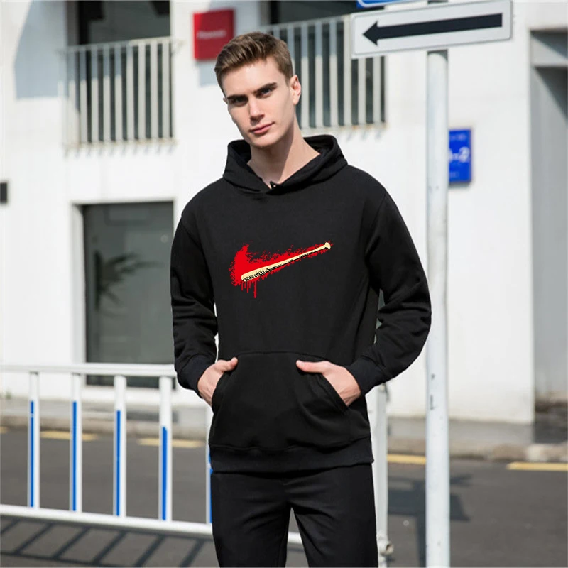 Hot Sale New Men Tracksuit Sets Winter Fleece Hood Hoodies+Pants Sweatshirts 2 Piece Set Hoodies Sporting Suit Coat Sportswear