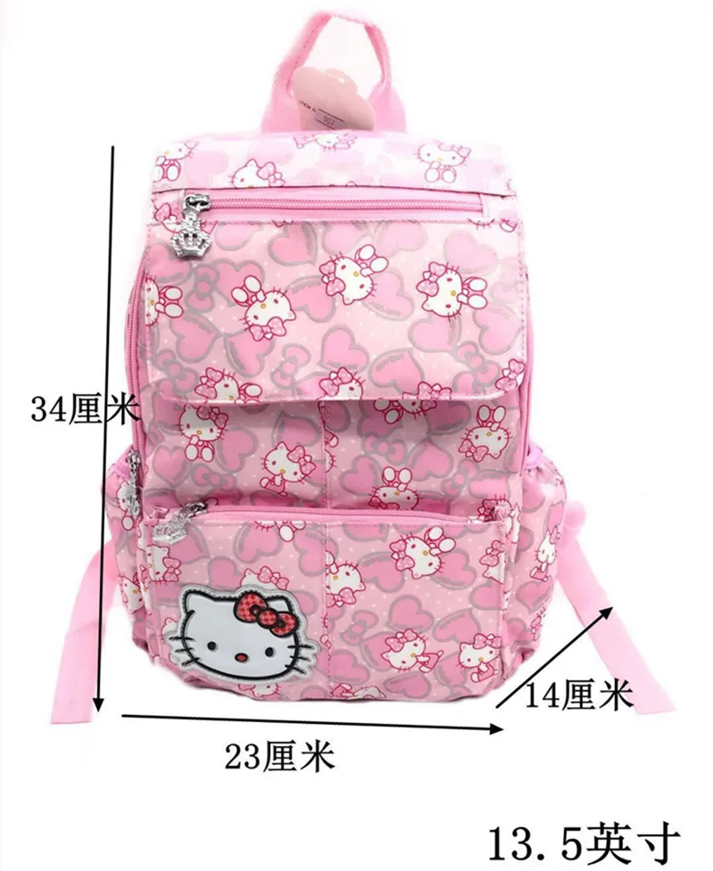 Рисунок «Hello kitty» Обувь для девочек сумка рюкзак нейлоновая сумка yey-BK9908