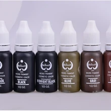 Высокое качество 6 шт. biotouch Перманентная ручка для бровей чернила Макияж Красота кожи цвета пигмент