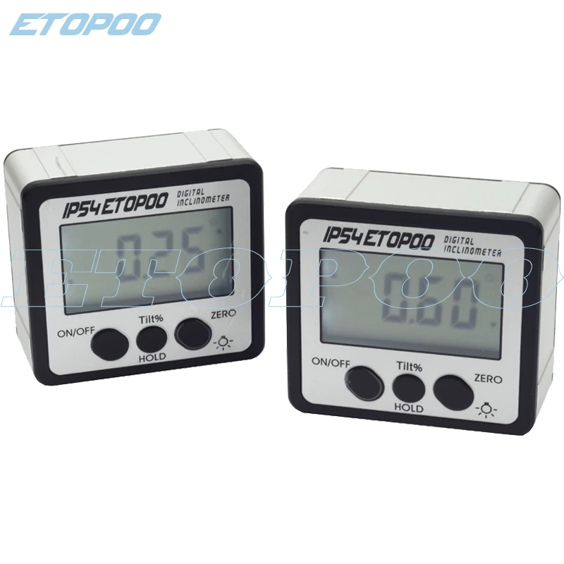 

360 Degree IP54 Mini Digital Protractor Inclinometer Electronic Level Box angle meter with Magnetic Base Measuring Tools