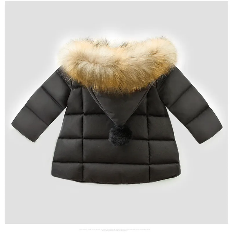 Зимнее пальто для девочек; куртка для маленьких девочек; детская теплая верхняя одежда; Детское пальто; коллекция года; модная осенняя одежда для детей; куртка с капюшоном для девочек