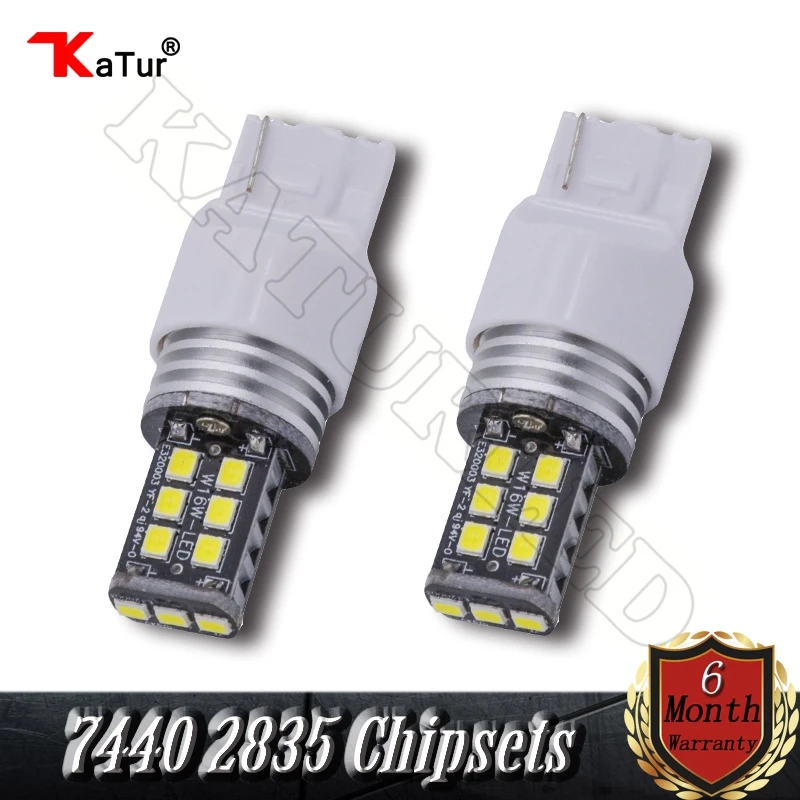 

T20 7440 7440NA 7441 992 White Amber Red Color DC12V Led Car Light Bulb Reverse Brake Backup Turn Signal Light 800Lm (Pack of 2)