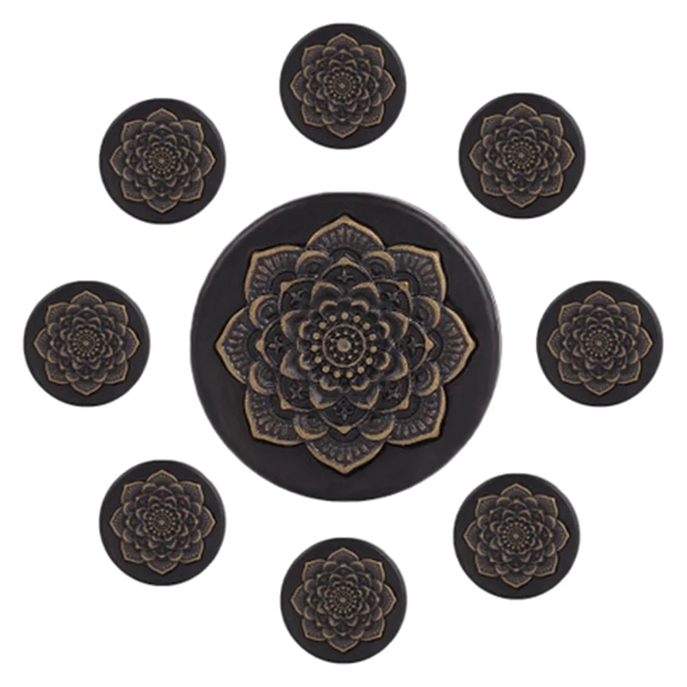 

2018 vogue style 10-20mm Trendy Wood Ear Stretcher&Copper Mandala Flowers Ear Stretching Expansion Ear Plug Body Piercing
