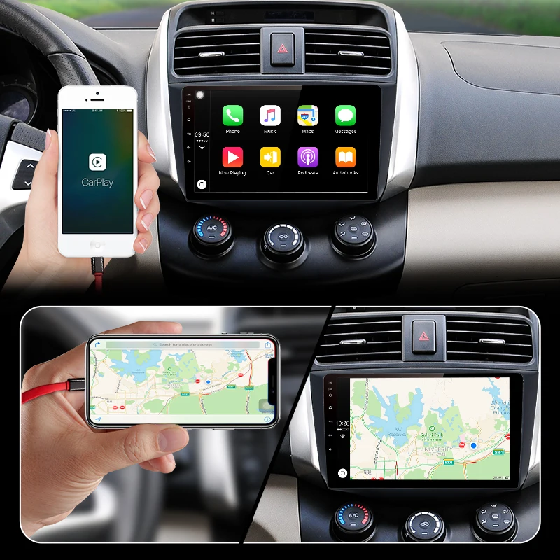 Junsun V1 pro 4G+ 64G CarPlay Android 9,0 DSP для Lifan X60 2012- автомобильный Радио Мультимедиа Видео плеер навигация gps 2 din dvd