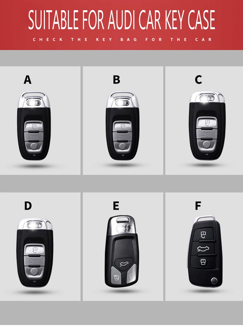 Titanium alloy Keychain car key ring for Audi a1A3 a4 a5 a6l a7 a8 q3 q5 Q7Customizable phone number Key protector