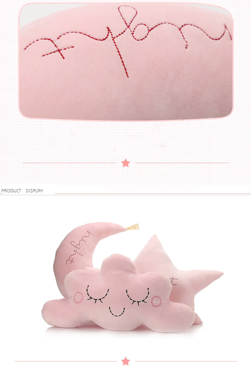 Travesseiro de Pelúcia cm dos Desenhos Animados Bebê Macio Calmante Nuvem Boneca Bonito Cheio Travesseiro Brinquedo Kawaii Decoração Cabeceira Simulação Sofá Almofada 60 7 High Quality Brinquedos e hobbies