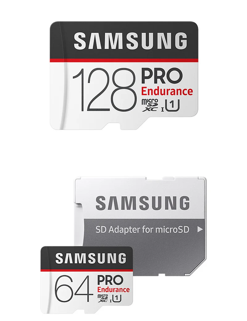 100% Оригинальные samsung PRO выносливость карты памяти 64 GB 128 GB Class 10 высокая Скорость 4 K U1 UHS-I Micro SD карта 32 GB флеш-карта памяти TF микро SD