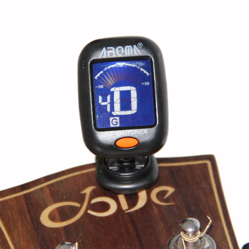 NEW Guitar Tuner Adjustable Anti-Interference LCD Clip-on Electronic Digital Guitar Chromatic Guitar Bass ukulele violin Tuner