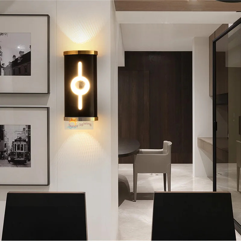 Free shipping LED aluminum modern minimalist living room bedroom wall