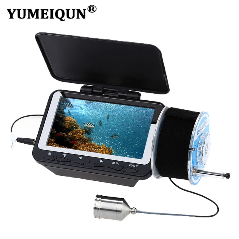 

YUMEIQUN 15/30M Underwater Camera Fish Finder 4.3'' LCD Monitor Fishing Camera 1000TVL Video Recording Function 8pcs IR Lamp