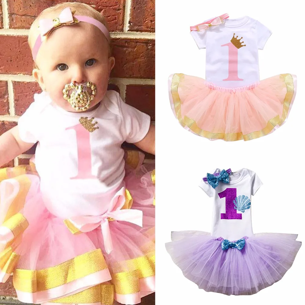 aliexpresscom buy puseky 6 12m 3pcsset baby girl number one crown
