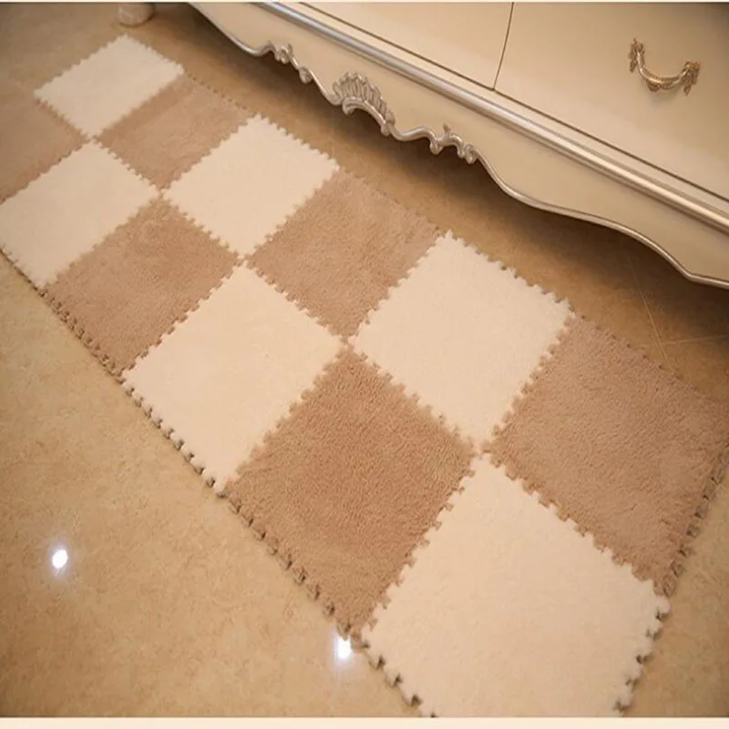 4pcs/lot 30*30CM EVA Plush Baby Play Mat tapete infantil alfombra infantil Split Joint Soft Foam Floor Playmat Carpet for Kids