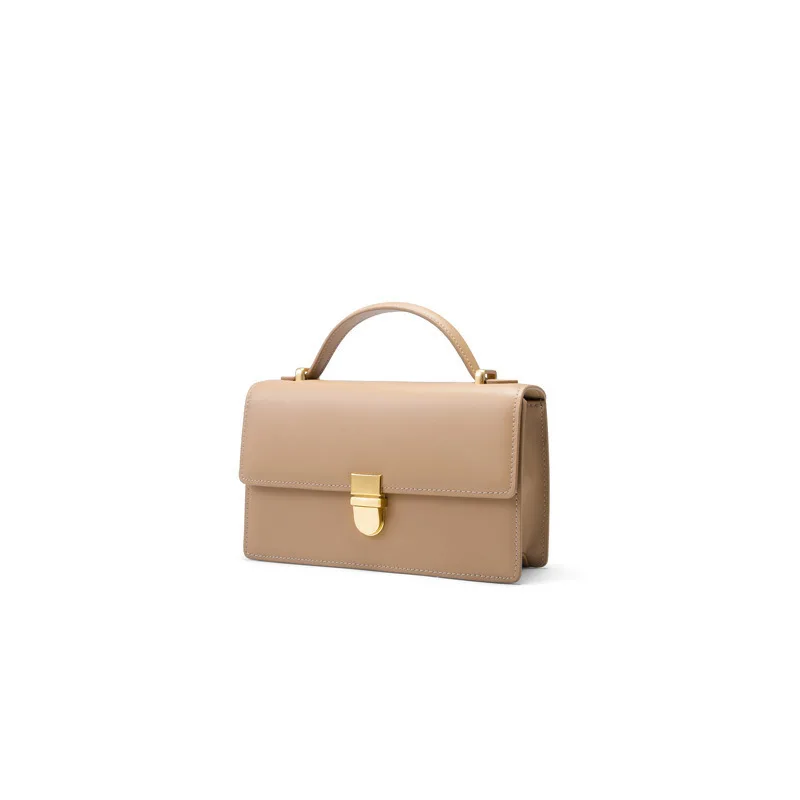 

LOVELY Leisure Time Messenger Packet Concise Temperament Handbag Genuine Leather Small Square