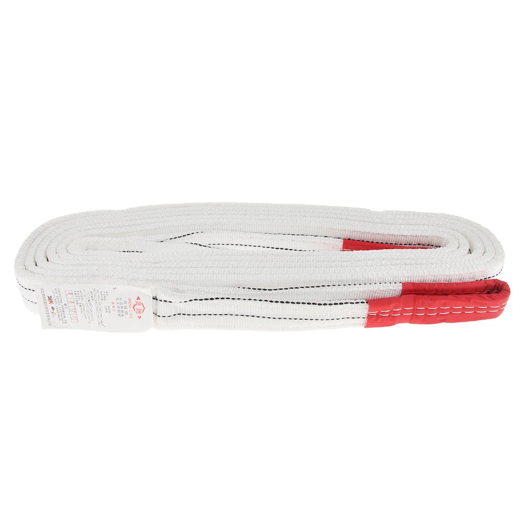 Lifting Strap Towing Pull Rope Cable W/reinforced Loops, 4400 lbs, Perfect for lifting, hoisting in industry/ construction