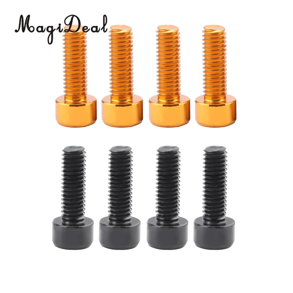 8Pcs Road MTB Bike Cycling Water Bottle Holder Cage Bolts Screws