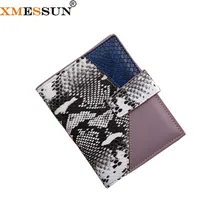 XMESSUN высококачественный кошелек из змеиной кожи держатель для карт змеиная кожа Чехол Держатель для карт крокодиловая сумка для мобильных карт H313
