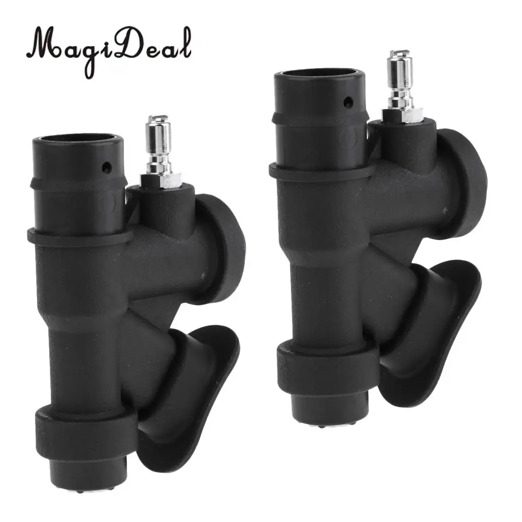 Set 2 Professional Diving BCD Power Inflator Buoyancy Compensator Handle for Scuba Dive Standard 1 inch Inflator Hose Equipment