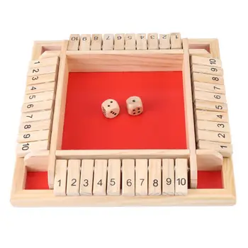 

Wooden Educational Number Math Calculate Board Toys kids Early Learning Family Traditional Game Drinking Dice Toys For Children