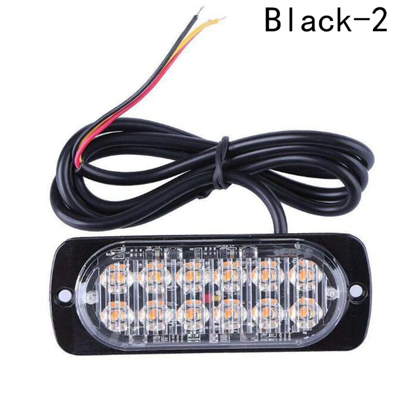 1pcs Side Strobe Marker Light DC12V Car Truck Trailer 12LED Flash
