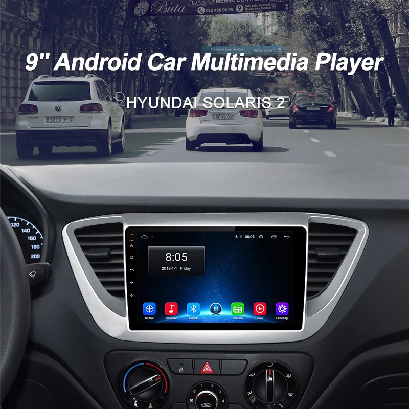 Excellent AWESAFE 2 din Android 8.1 Car Radio Multimedia video player gps navigation For Hyundai Solaris Verna 2017 2018 gps headunit wifi 1 Excellent AWESAFE 2 din Android 8.1 Car Radio Multimedia video player gps navigation For Hyundai Solaris Verna 2017 2018 gps headunit wifi 1