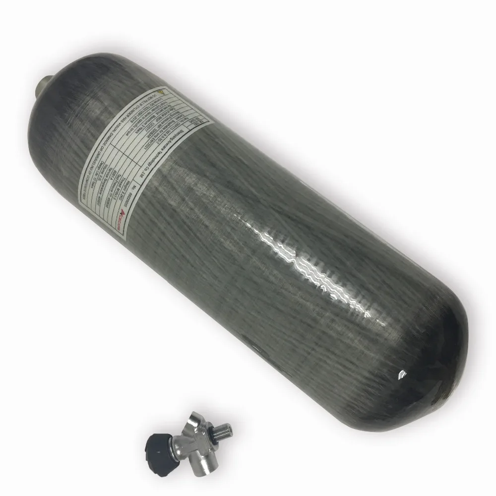 Acecare High Pressure Carbon Fiber SCBA Cylinder 9L 30Mpa For SCUBA Diving/ PCP Rifle Hunting/ Paintballl Tank With Valve Acecare High Pressure Carbon Fiber SCBA Cylinder 9L 30Mpa For SCUBA Diving/ PCP Rifle Hunting/ Paintballl Tank With Valve