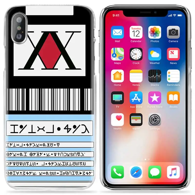 Чехол Hunter x Hunter Для iPhone XS Max XR X 10 11 7S 8 6 6S Plus 5S SE 5 4S 4 5C 6+ 6S+ 7+ 8+ жесткий чехол для телефона с рисунком аниме coque