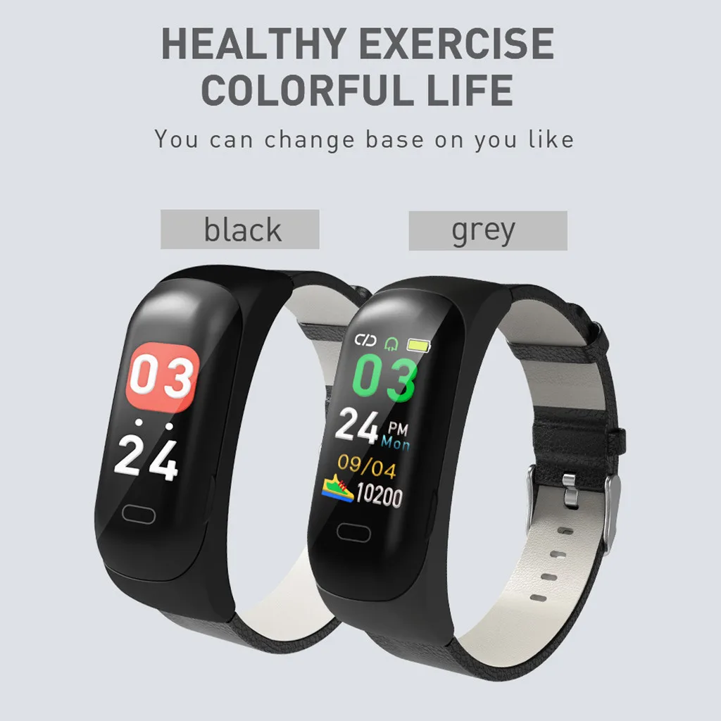 

Smart Watch Sports Fitness Activity Heart Rate Tracker Blood Pressure wristband IP67 Waterproof band Pedometer for IOS Android