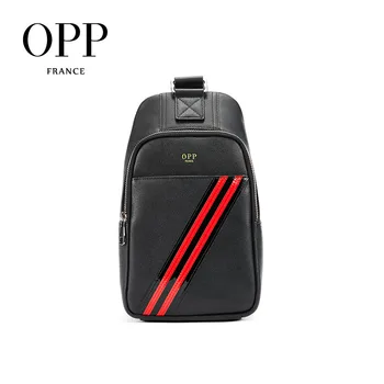 

OPP Men's Bag Single Shoulder Messenger Bag High Capacity Chest Sling Bag Travel Crossbody Bag
