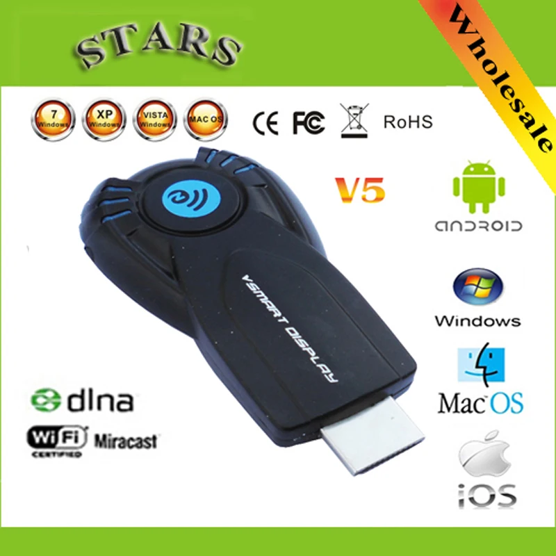 Chrome cast ez cast vsmart v5ii ezcast miracast wireless display dongle hdmi 1080p tv stick dlna airplay for windows IOS android