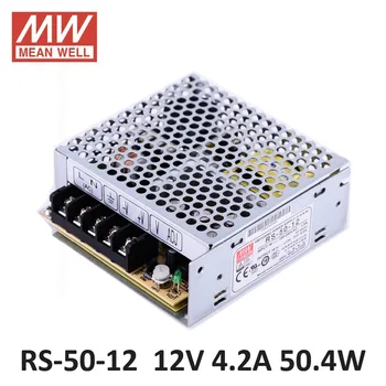 

Laboratory Power supply 12V 4.2A 50W Meanwell Switch Power Supply RS-50-12 Miniature size 5G vibration power supply unit 12V