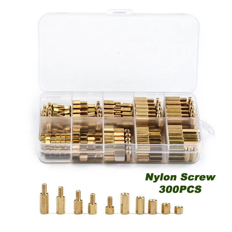 NA 10 pcs PC PCB Motherboard Separator Brass Hexagonal Spacer M3 8 4mm