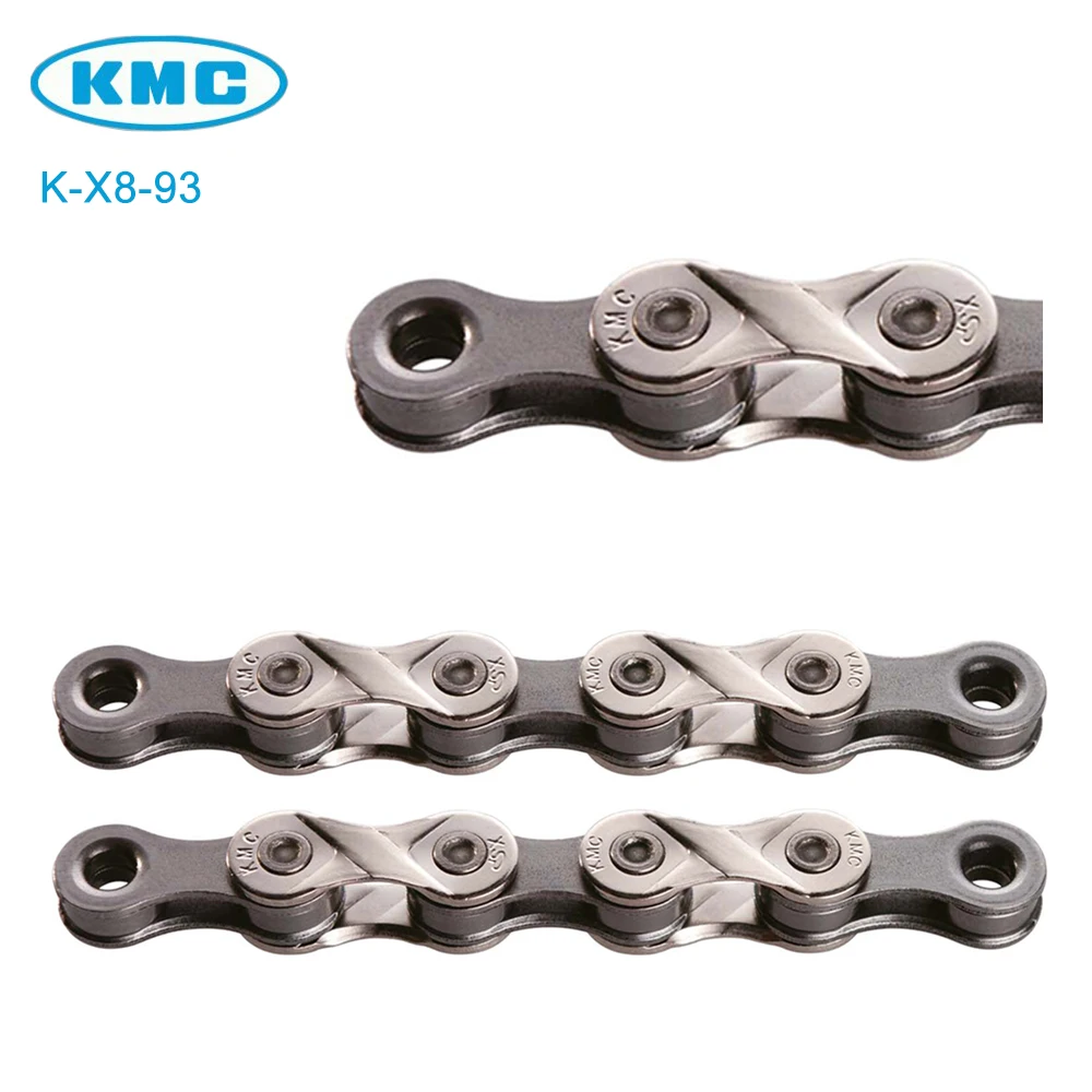 KMC X8.93 8 Speed Bike Chain Trekking Half Nickel Plated Extremely Durable 116L