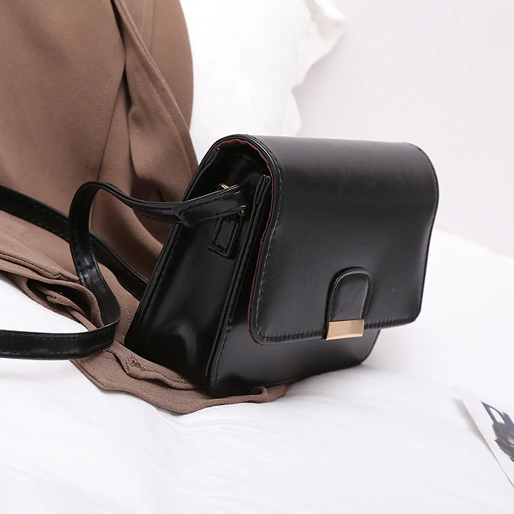 Simple Small Square Bag Women's Designer Handbag High-quality PU Leather Chain Mobile Phone Shoulder bags