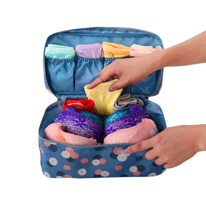 

Travel Bags For Bra Underwear Toiletry Packing Cubes Clothing Finishing Storage Pouch Cosmetic Organizer Case Weekend Duffle Bag