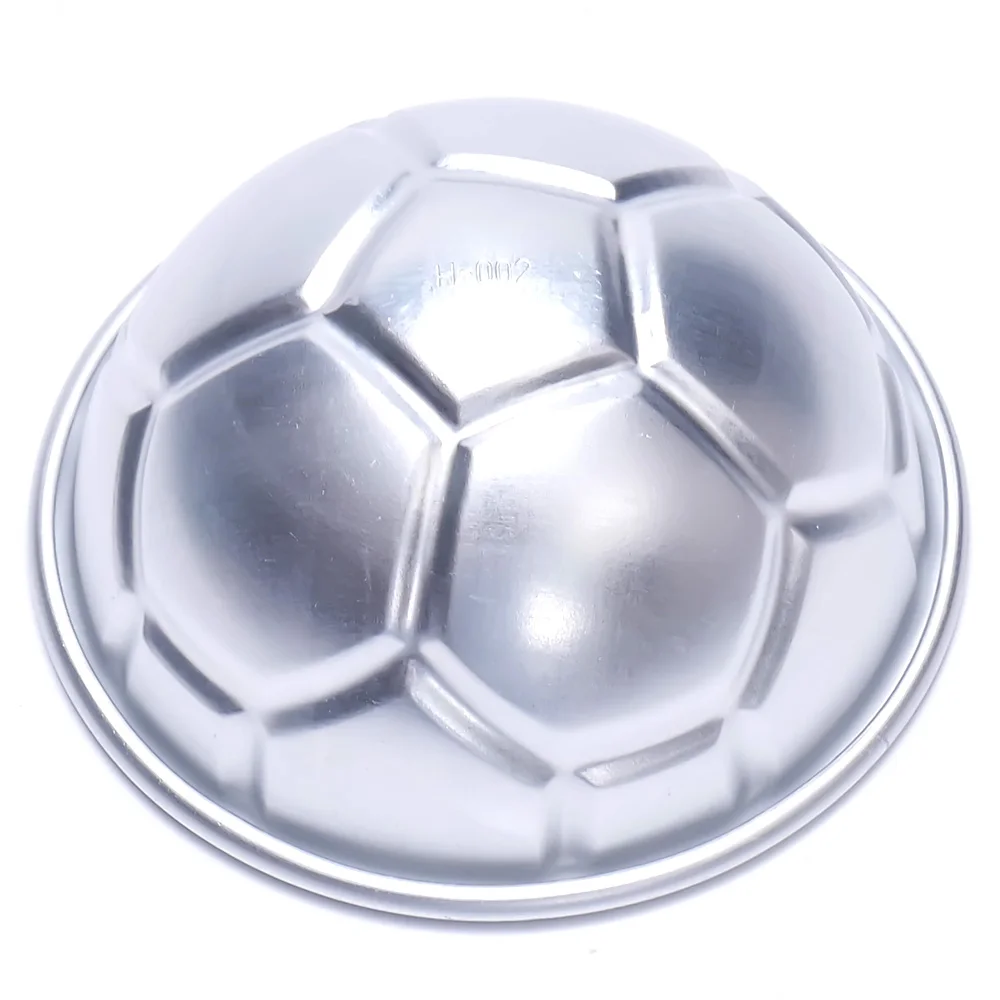 2Pcs Ball Cake Mold Soccer Ball Half Round Tin Pan Baking