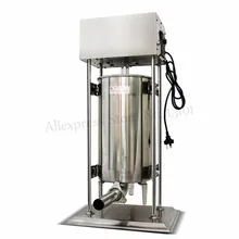 25 литров сверхмощный Электрический автоматический колбасный наполнитель для мяса из нержавеющей стали колбасный станок для выдавливания 220 В/110 В