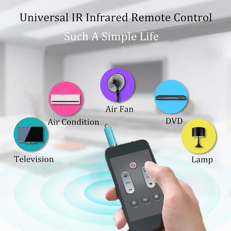 

Mini Mobile Phone Smart Infrared IR Transmitter Remote 3.5mm Jack Plug Control For Air Conditioner Smrt Home Emitter for HUAWEI