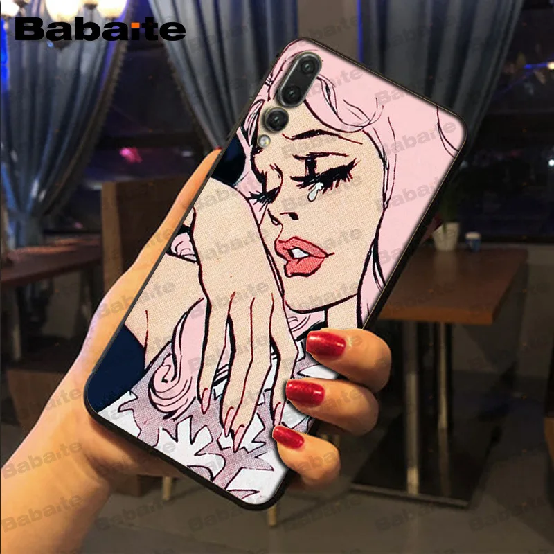 Vintage Pop Art Crying Girl