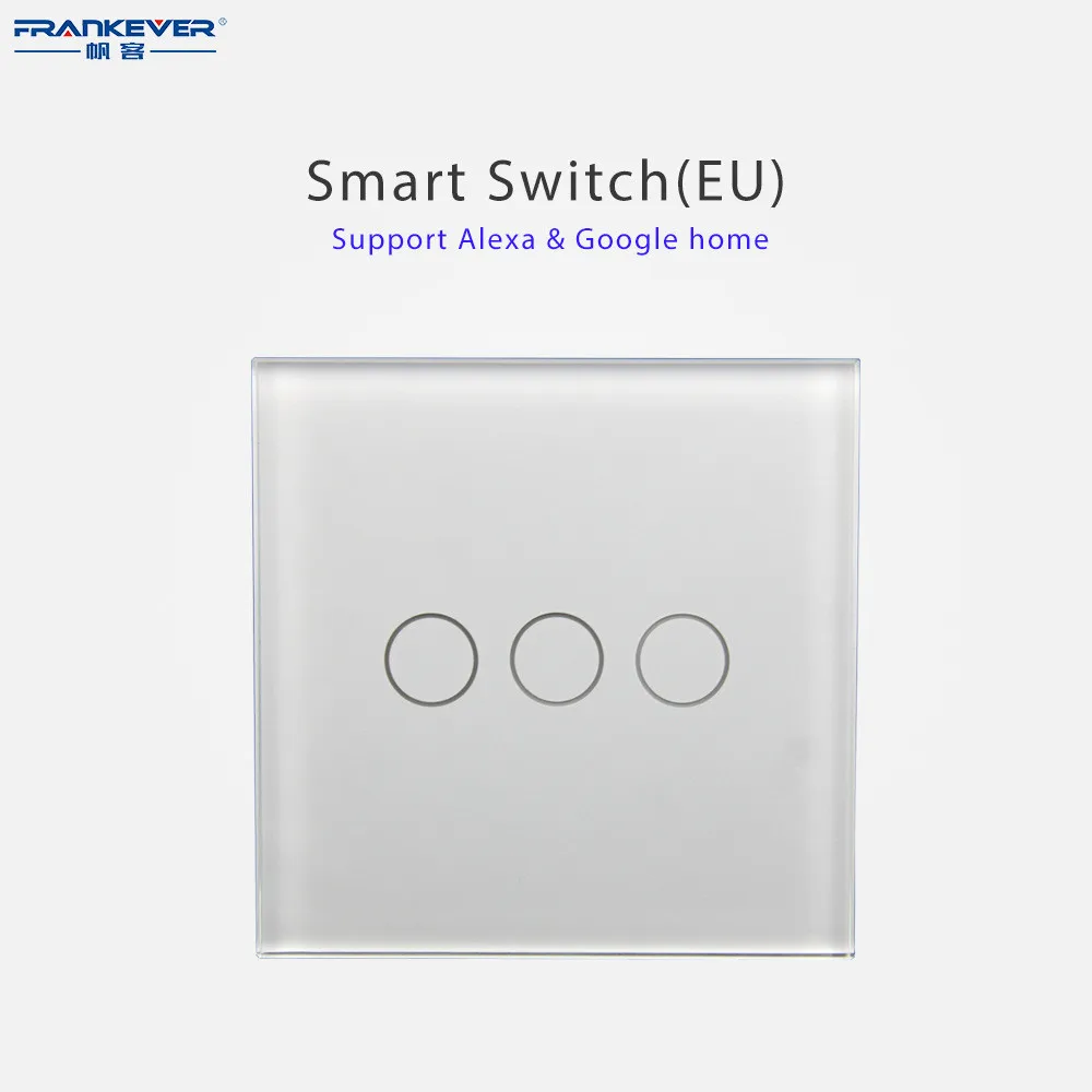 

European standard Alexa voice control WIFI smart switch Remote control remote control wall switch wifiSwitch