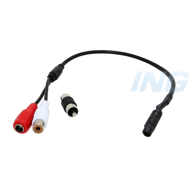 Mini Audio CCTV Microphone Surveillance Wide Range Sound Pickup Audio Monitor for Security Camera
