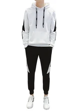 Men's Casual 2 piece Tracksuit Long Sleeve Sweatsuit  Running Jogging Sports Hoodies And Pants  Spring Men Fashion Clothing Set
