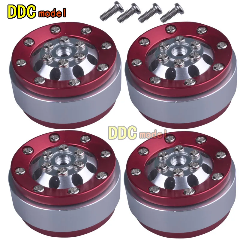 

Upgrade Metal Wheel Frame Spare Parts Set For WPL B1 B14 B16 B24 C14 C24 RC Car with Screws Set Silver + Red Bright Color