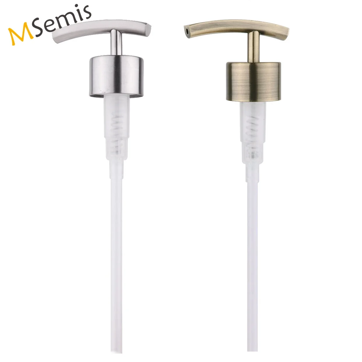 Metal Soap and Lotion Dispenser Pumps Replacement with Plastic Tube for