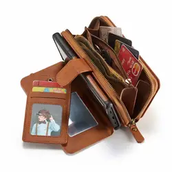 Роскошный мобильный телефон сумка 2 в 1 кожа Многофункциональный молнии кошелек чехол бумажник флип чехол для samsung Galaxy Note 9 JS0259