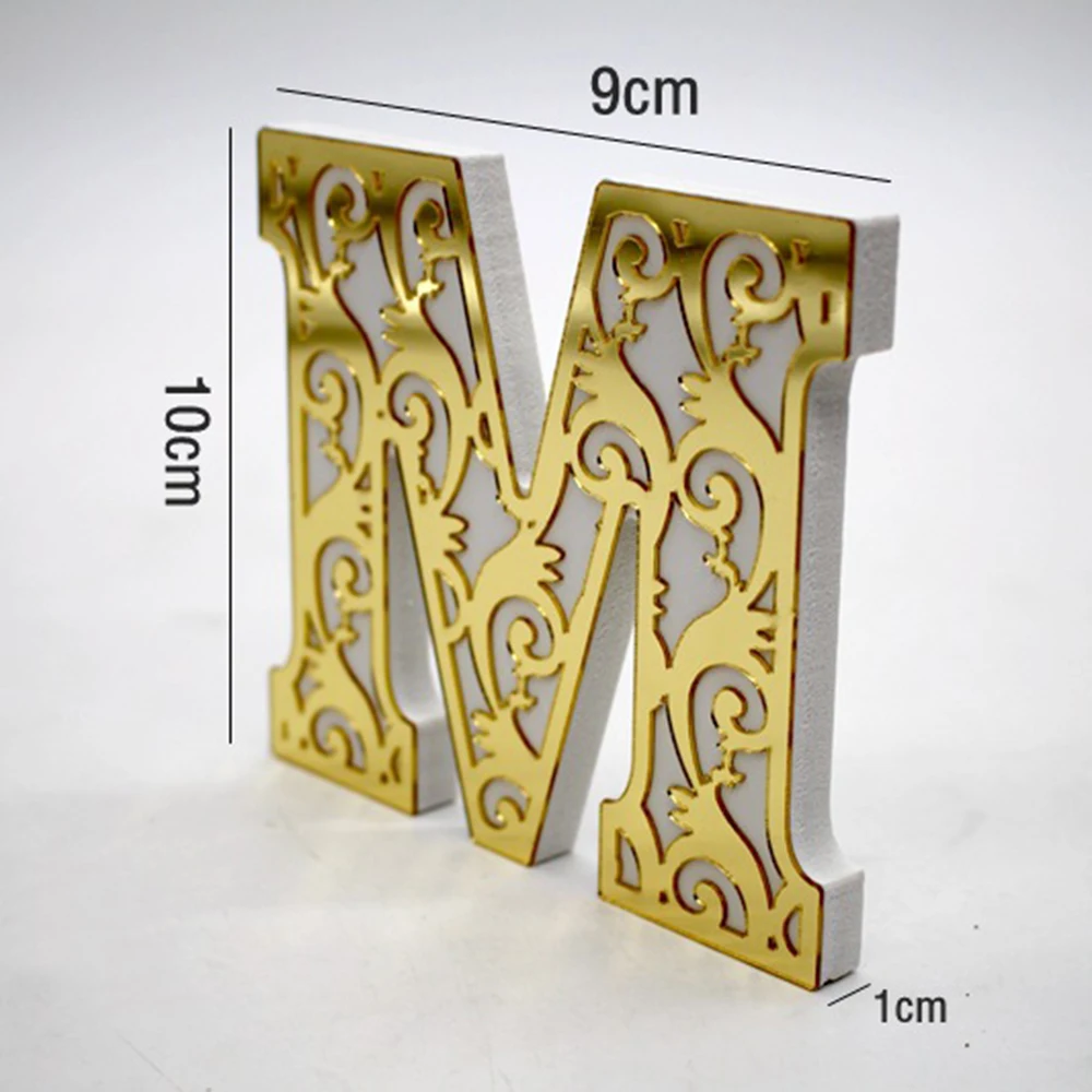 Буквы настенные украшения 3D креативные акриловые буквы зеркало настенный Декор 10*9*1 см стены DIY Свадебная вечеринка плакат с алфавитом