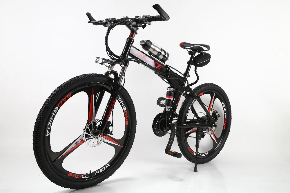 Flash Deal 2019Folding  Electric Bike 26-inches 21 speed 36V Lithium Battery 240W Electric Scooter 17